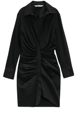 DRAPED LINEN DRESS | ZARA United States