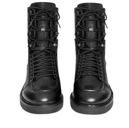 Ash 'Neal' lace-up leather combat boots