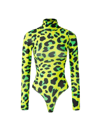 Neon Green Cheetah Print