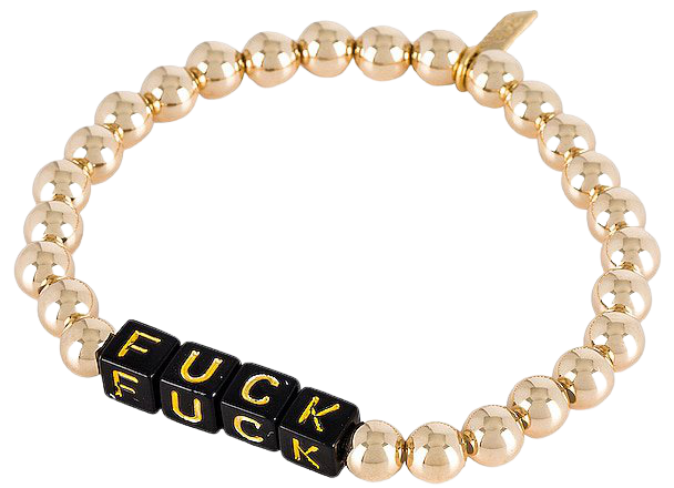 Electric Picks Jewelry X REVOLVE Tag Bracelet in Gold | REVOLVE