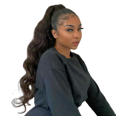 Drawstring Ponytail New Born Free Drawstring Ponytail Curly Style 1B Color Human Hair Pony Tail Horsetail Body Wave From Divaswigszhou, $41.46 | DHgate.Com