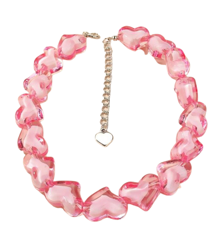 pink necklace