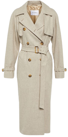 Renania cashmere wrap coat in beige - Max Mara