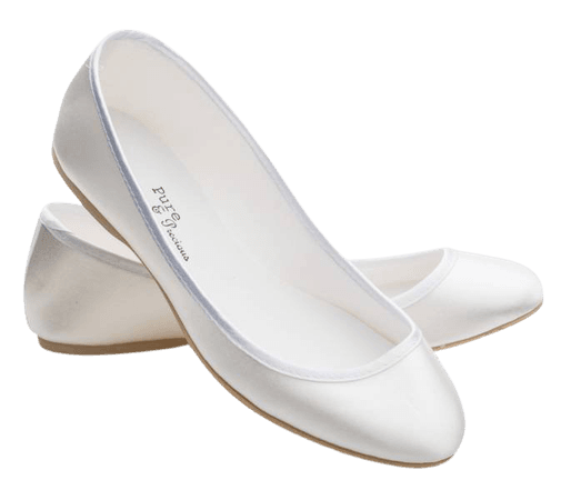 White Ballet Flats