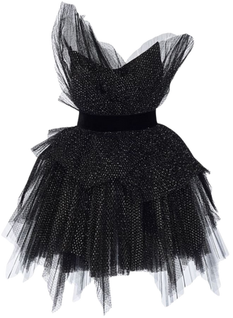 designer gown black