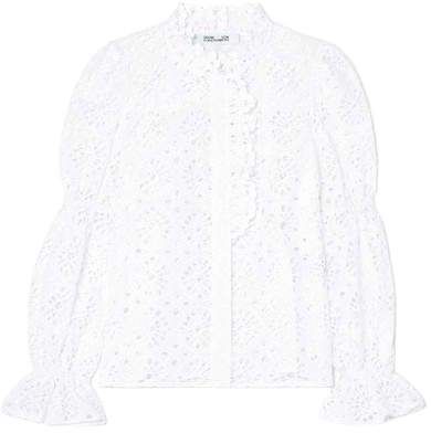Rosalyn Broderie Anglaise Cotton Blouse - White