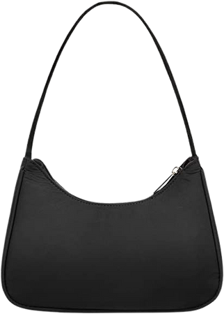 Amazon.com: Small Purse for Women, Cute Hobo Tote HandBag Mini Clutch, Nylon Shoulder Bags with Zipper Closure, Black : Clothing, Shoes & Jewelry