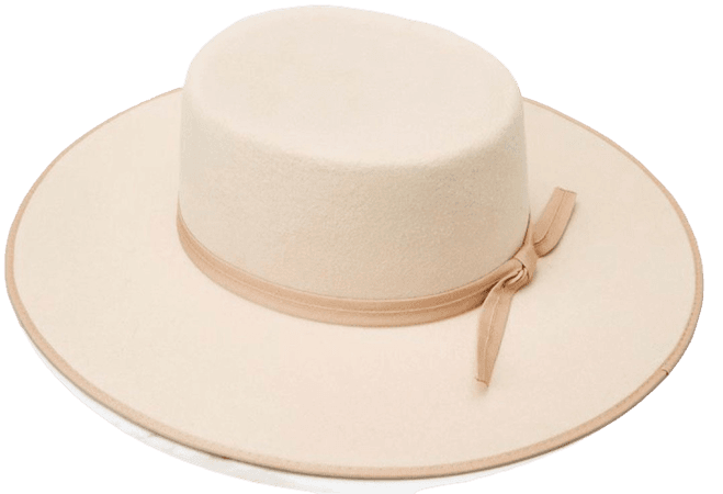 redress cream boater hat
