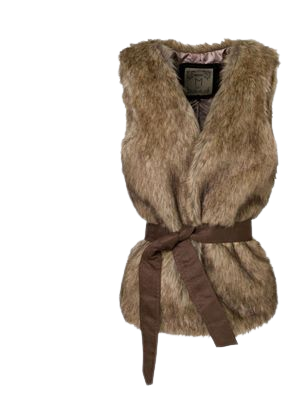 Light Brown Fur Vest