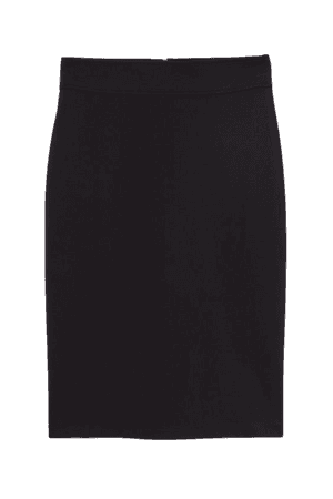 Jersey Pencil Skirt - Black
