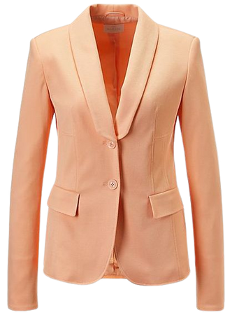 Slim, tailored blazer, light peach, orange | MADELEINE Fashion