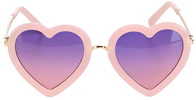Amazon.com: CMK Trendy Kids Trendy Heart Shaped Sunglasses for Toddler Girls Age 3-10 (62015_pink): Clothing