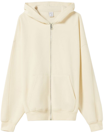 Oversize zippered hoodie - Sweatshirts and hoodies - Woman | Bershka