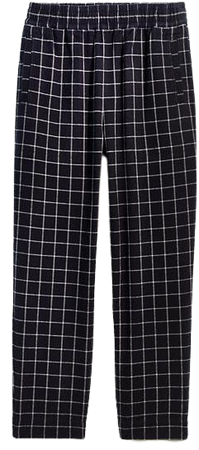 Huston Pull-On Tapered Pants in Plaid