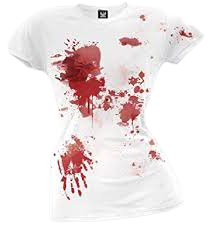 bloody white shirt womens - Google Search
