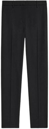 Black Good Wool Treeca Full Length Pant | Theory