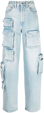 Off-White Bleach Multipocket Cargo Jeans - Farfetch