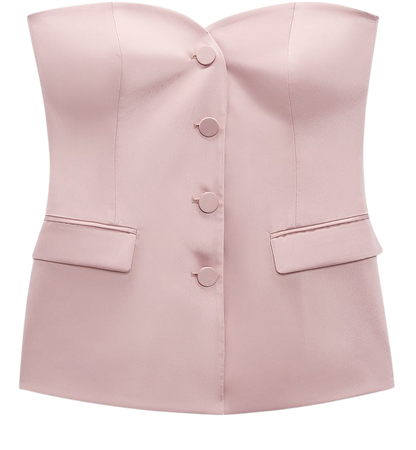 Zara corset/bustier top in a soft pink! , Perfect