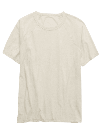 Aerie Distressed Raglan Boyfriend T-Shirt