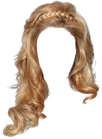 blonde hair png headband braid