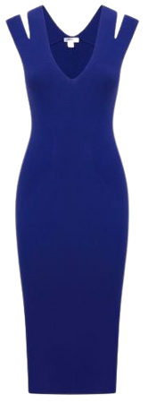 Reiss Kara Knitted Double Strap Midi Dress | REISS USA