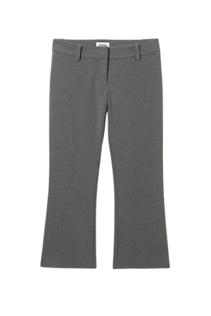 Slim Fit Capri Trousers - Dark Grey - Weekday WW