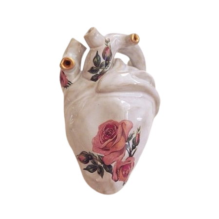 pale aesthetic porcelain heart