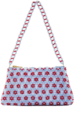 Dawson Floral-Beaded Handle Bag by Shrimps | Moda Operandi