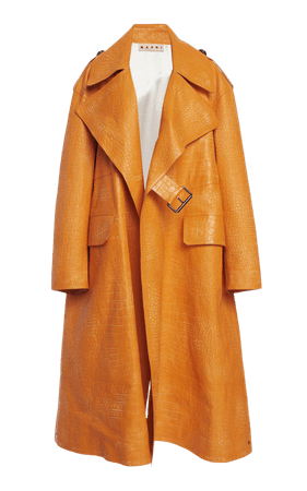 marni-orange-Collared-Embossed-Leather-Trench-Coat.jpeg (1598×2560)