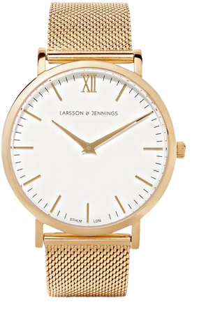 LARSSON&JENNINGS Lugano gold-plated watch