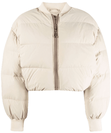 Shop Acne Studios cropped quilted down jacket with Express Delivery - FARFETCH