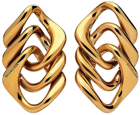 Balenciaga chain-link Motif Earrings - Farfetch