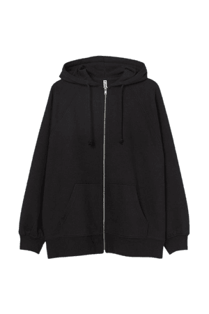 Oversized Hooded Jacket - Black - Ladies | H&M US