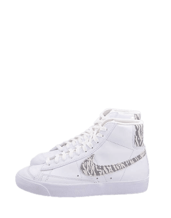Nike Blazer Mid '77 SE sneakers in white/zebra | ASOS
