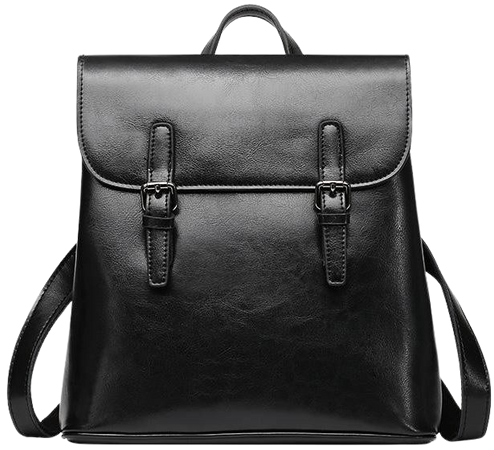 vintage black leather backpack - Google Search
