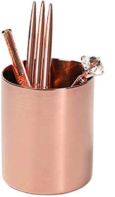 Amazon.com : Rose Gold Pen Holder for Desk, Pencil Cup : Office Products