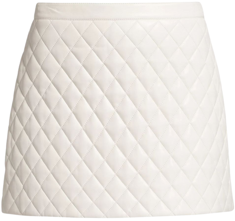 Shop Alice + Olivia Riley A-Line Quilted Miniskirt | Saks Fifth Avenue