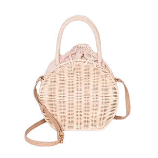 Rattan Circle Crossbody Bag - A New Day™ Blush : Target