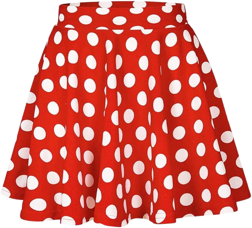 RITERA Skirt for Women Plus Size 3X Red and White Polka Dot Mini Skater Skirts Casual Disney Costume Stretchy Elastic Waist Flared Comfy A-Line Smooth Skirt 3XL 22W-24W at Amazon Women’s Clothing store