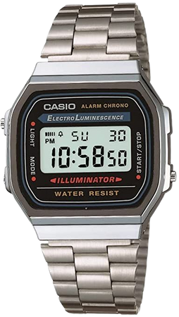 Amazon.com: Casio - reloj con calculadora, modelo A168WA-1, para hombre : Casio: Ropa, Zapatos y Joyería