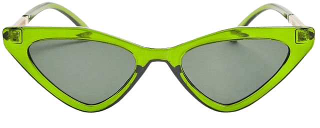 APPLE Green Feline Sunglasses | Topshop