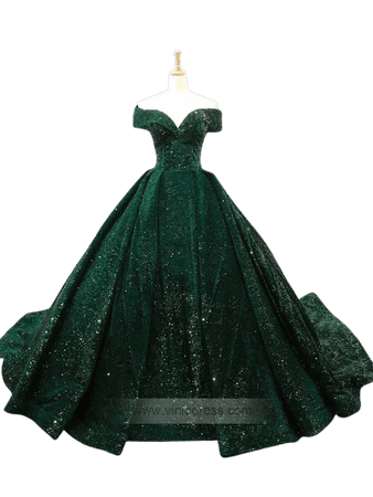 green ball gown - Google Search