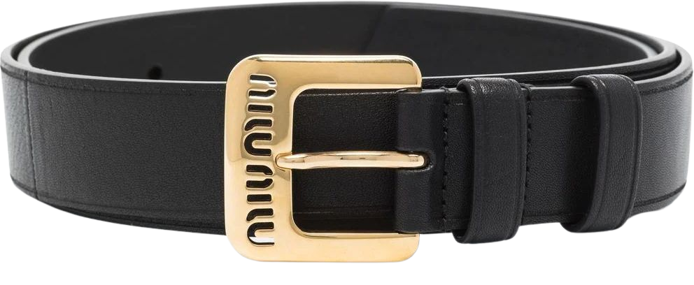 Miu Miu logo-embellished Leather Belt - Farfetch