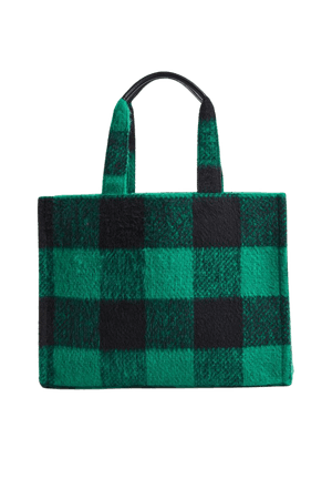 Flannel Shopper - Green/plaid - Ladies | H&M US