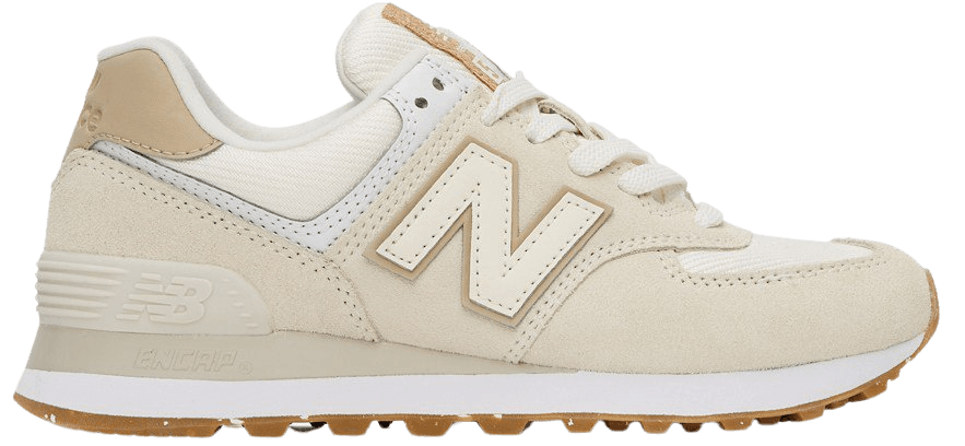 New Balance: Beige & Off-White 574 Sneakers | SSENSE
