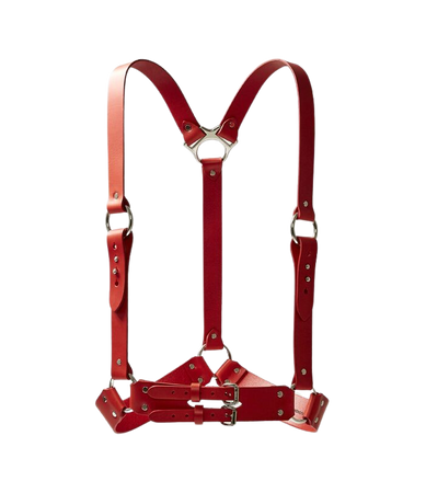 Vivienne Westwood Belts | Unisex Accessories | Vivienne Westwood - Belts Bondage Harness Red M/L