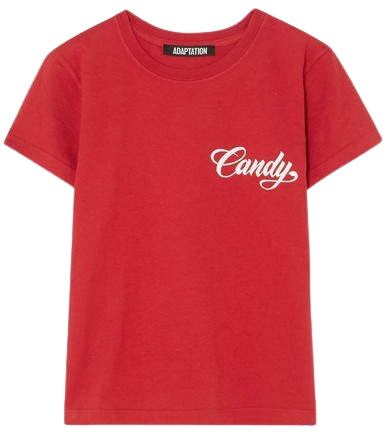 Adaptation - Baby Printed Cotton-jersey T-shirt - Red