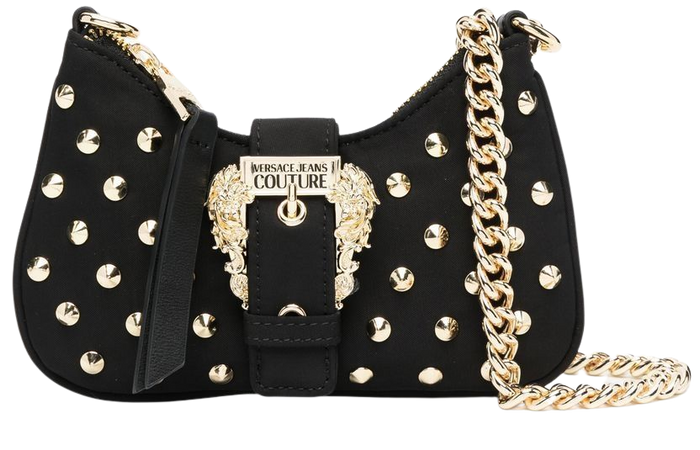 Versace Jeans Couture Gold Studded Shoulder Bag - Farfetch