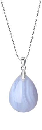blue lace agate necklace - Google Search