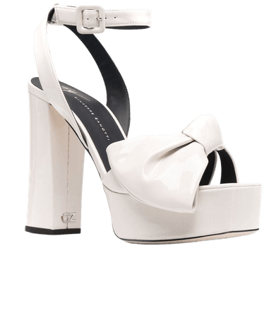 Giuseppe Zanotti bow-detail block-heel sandals - FARFETCH